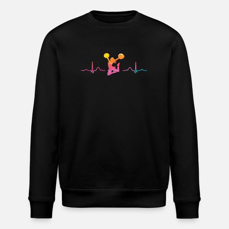 Cheerleader Cheer Mom Cheerleading - Stanley/Stella ROLLER Unisex Organic Sweatshirt - black