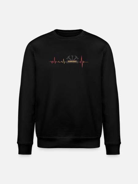 Handwerker mit Herzschlag. - Stanley/Stella Unisex Bio-Sweatshirt ROLLER - Schwarz