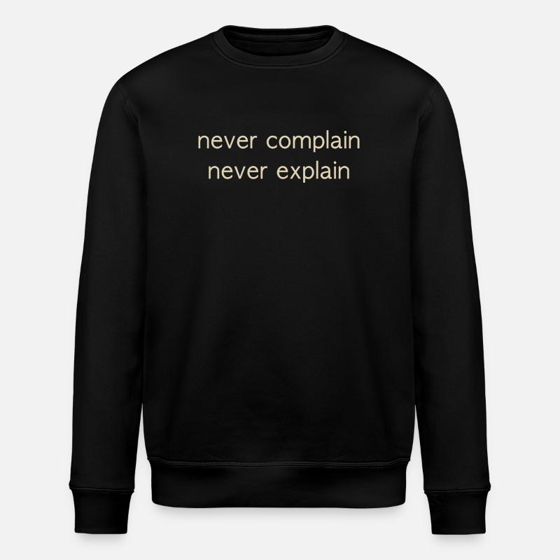 never - Stanley/Stella ROLLER Unisex Organic Sweatshirt - black