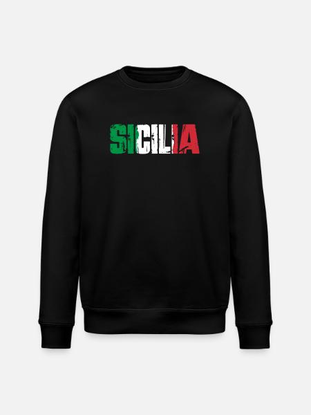 Sicile, Italie, île de Sicile - Sweat bio ROLLER Stanley/Stella Unisexe - noir
