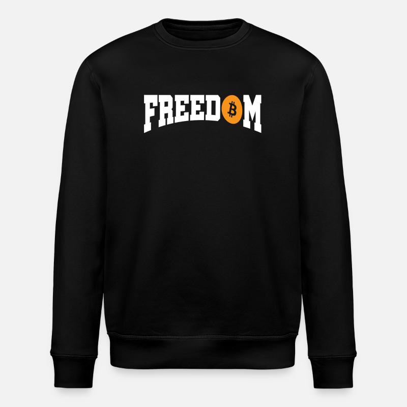 Freedom Bitcoin - Stanley/Stella Unisex Bio-Sweatshirt ROLLER - Schwarz