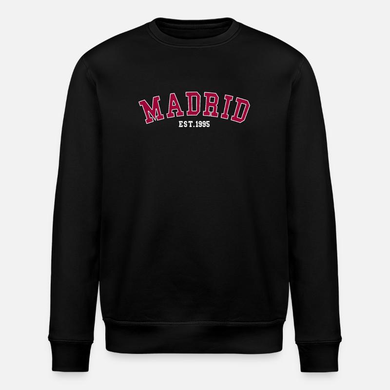Madrid_Est_1995 - Stanley/Stella ROLLER Unisex Organic Sweatshirt - black