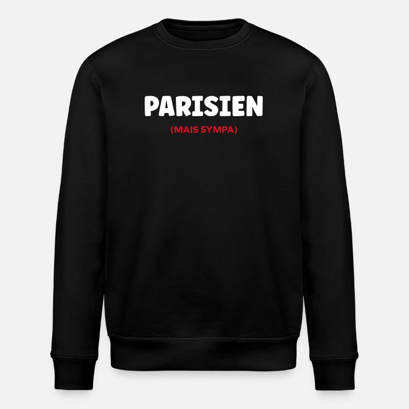 parisien - Sweat bio ROLLER Stanley/Stella Unisexe - noir