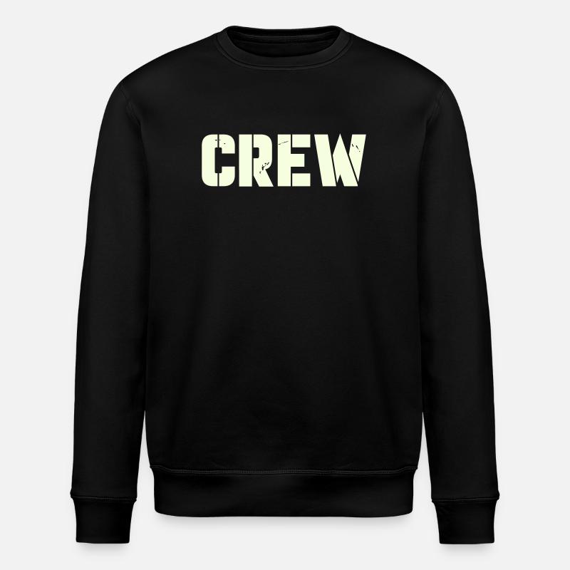 crew - Stanley/Stella ROLLER Unisex Organic Sweatshirt - black