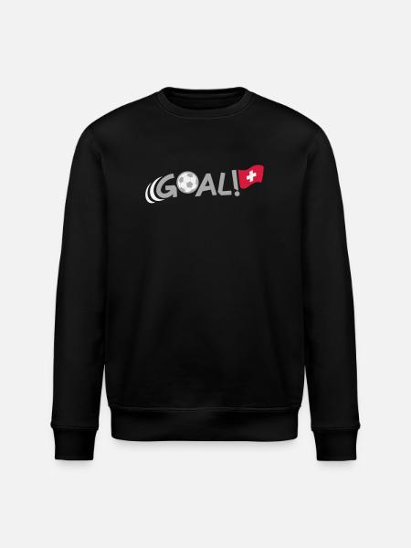 GOAL for Switzerland - Stanley/Stella Unisex Bio-Sweatshirt ROLLER - Schwarz