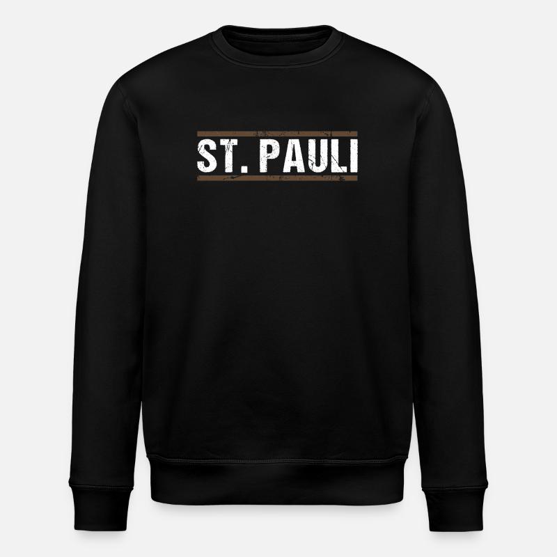 St. Pauli - Stanley/Stella Unisex Bio-Sweatshirt ROLLER - Schwarz
