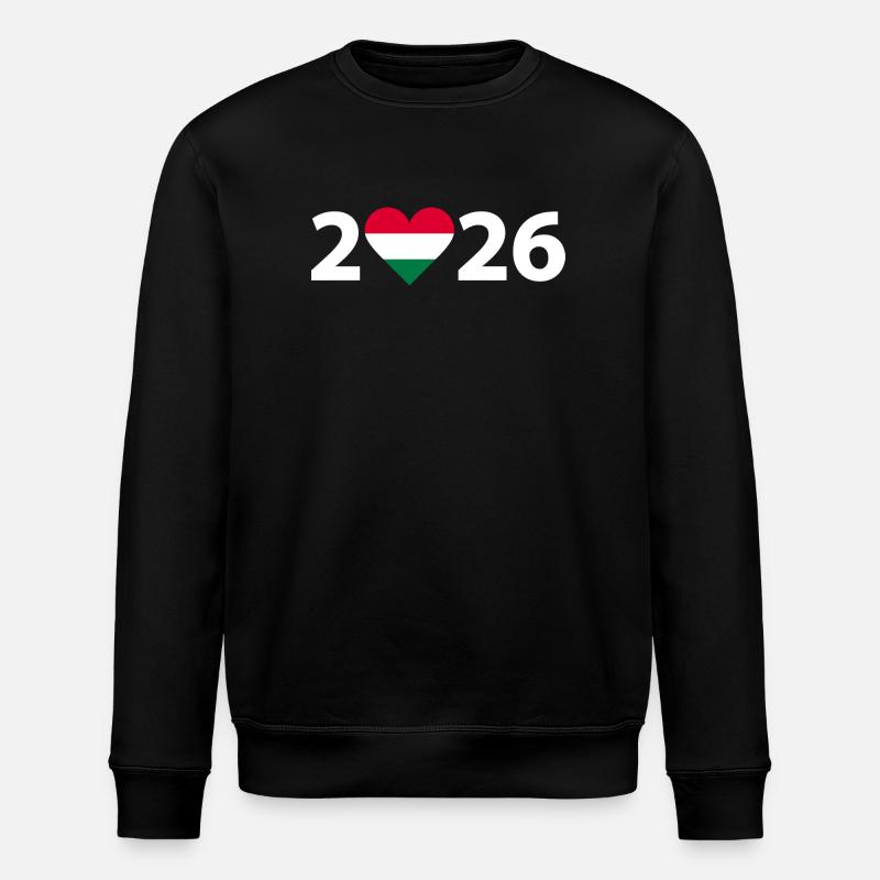 J’aime Hongrie 2026, Hongrie 2026 - Sweat bio ROLLER Stanley/Stella Unisexe - noir