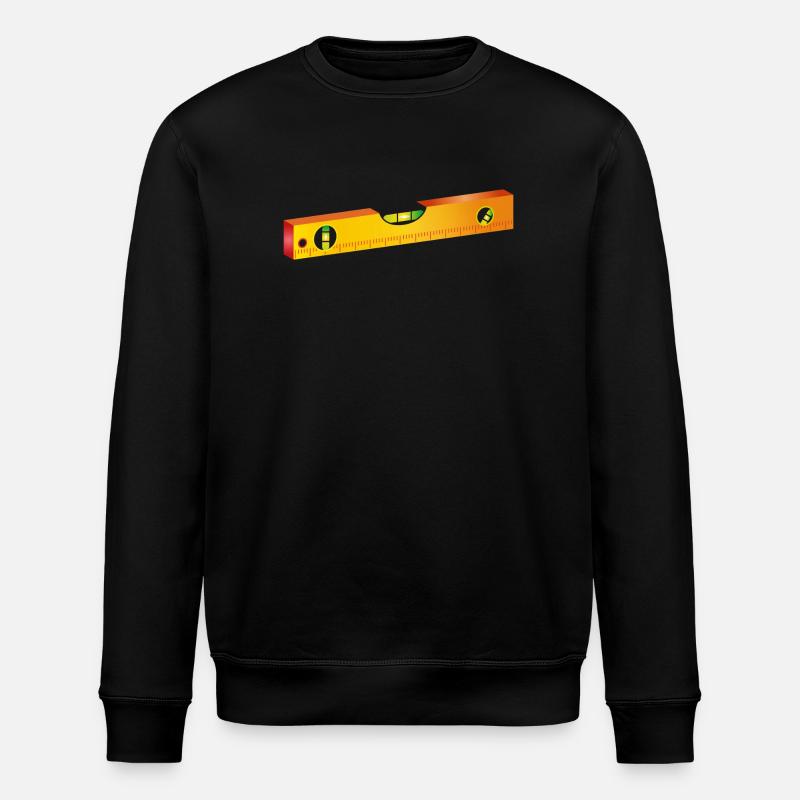 Wasserwaage,Richtwaage oder Maurerwaage - Stanley/Stella Unisex Bio-Sweatshirt ROLLER - Schwarz