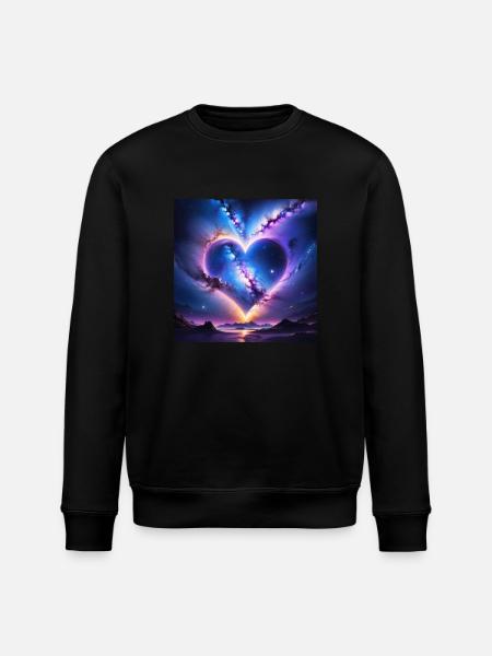 Boreal Heart - Stanley/Stella ROLLER Unisex Organic Sweatshirt - black