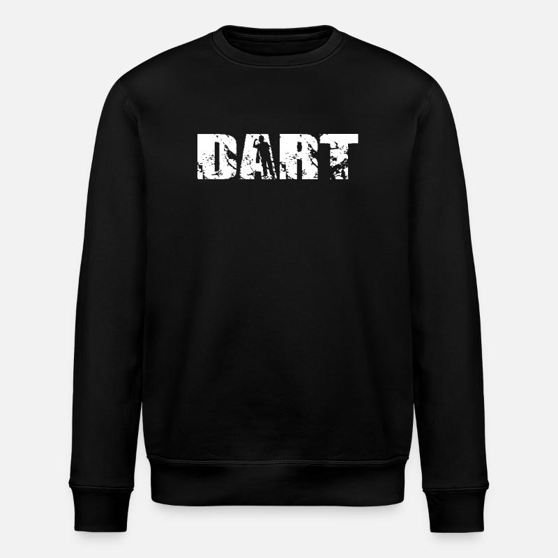 Klassisches Dart Design - Stanley/Stella Unisex Bio-Sweatshirt ROLLER - Schwarz