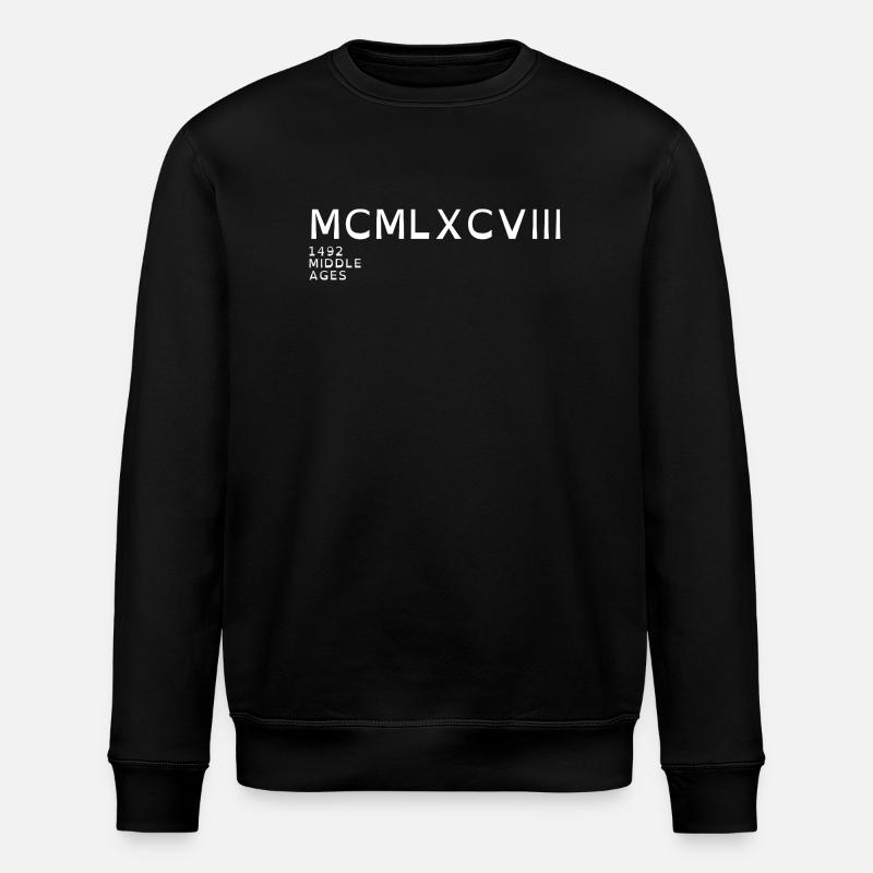 1998_LINE_white - Stanley/Stella Unisex Bio-Sweatshirt ROLLER - Schwarz