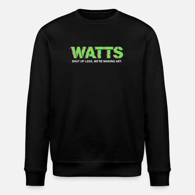 WATTS Neon Pop Art T-Shirt - Stanley/Stella Unisex Bio-Sweatshirt ROLLER - Schwarz