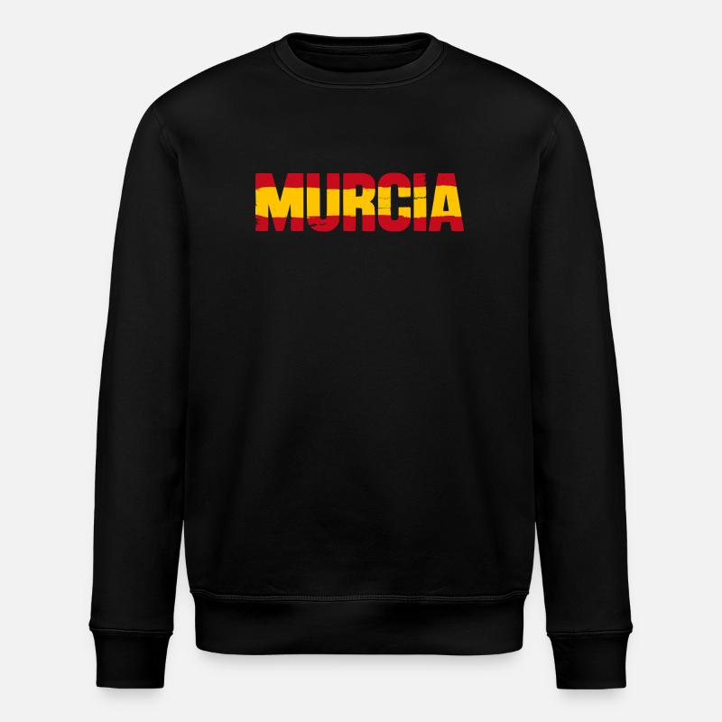 Murcia Flagge Spanien - Stanley/Stella Unisex Bio-Sweatshirt ROLLER - Schwarz