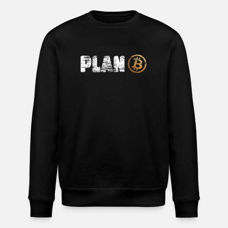 Plan Bitcoin Plan B - Stanley/Stella ROLLER Unisex Organic Sweatshirt - black