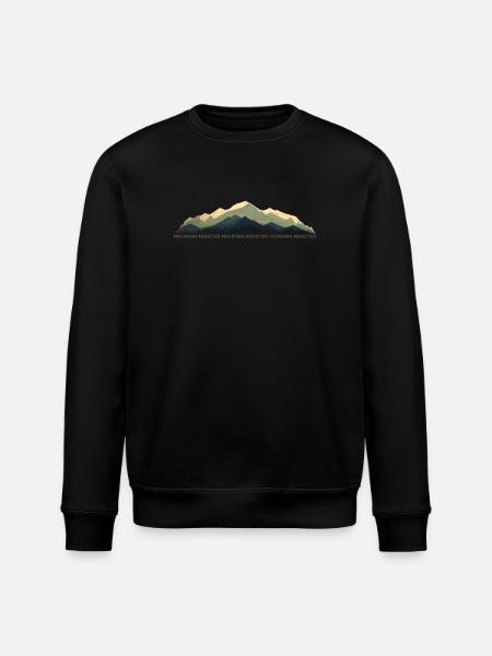 Mountain Passion 2 - Stanley/Stella ROLLER Unisex Organic Sweatshirt - black