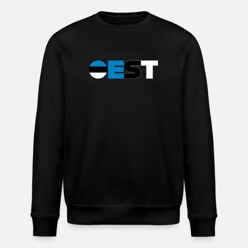 Estonia - Stanley/Stella ROLLER Unisex Organic Sweatshirt - black