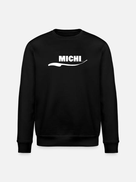 michi as a gift - Stanley/Stella ROLLER Unisex Organic Sweatshirt - black