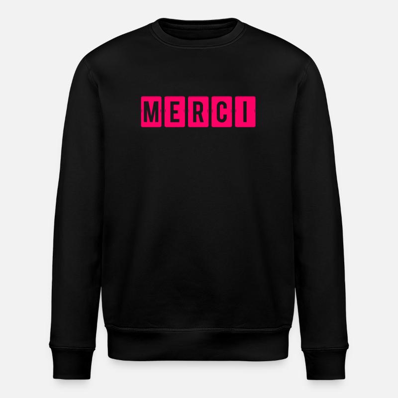 MAÎTRESSE. MAITRE. MERCI. MERCI MAÎTRESSE - Sweat bio ROLLER Stanley/Stella Unisexe - noir