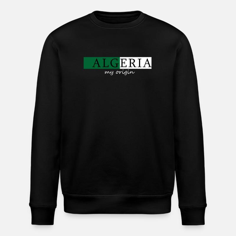 Algerien Meine Herkunft - Stanley/Stella Unisex Bio-Sweatshirt ROLLER - Schwarz