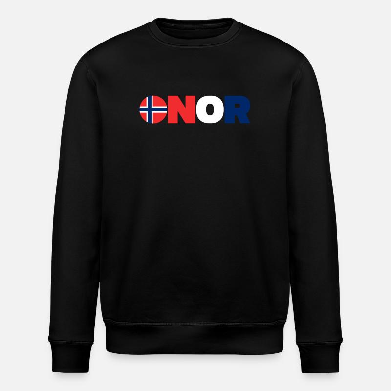 Norwegen - Stanley/Stella Unisex Bio-Sweatshirt ROLLER - Schwarz