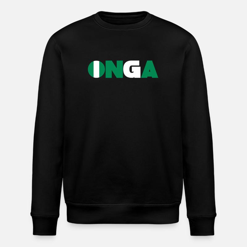 Nigeria - Stanley/Stella Unisex Bio-Sweatshirt ROLLER - Schwarz