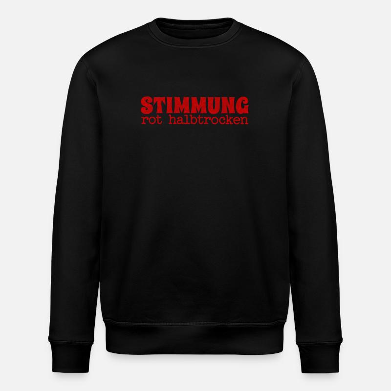 Stimmung rot halbtrocken - Stanley/Stella Unisex Bio-Sweatshirt ROLLER - Schwarz