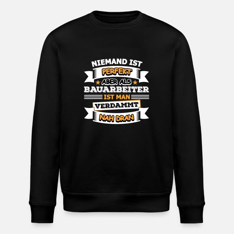 Bauarbeiter - Stanley/Stella Unisex Bio-Sweatshirt ROLLER - Schwarz