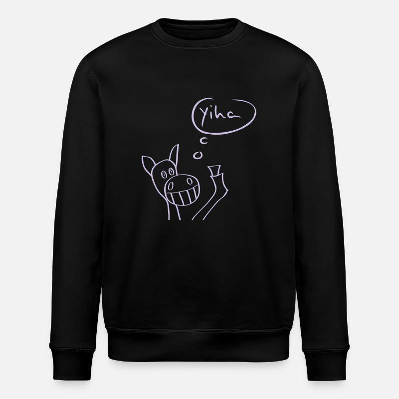 Honigkuchenpferd / Honeypiehorse - Stanley/Stella ROLLER Unisex Organic Sweatshirt - black