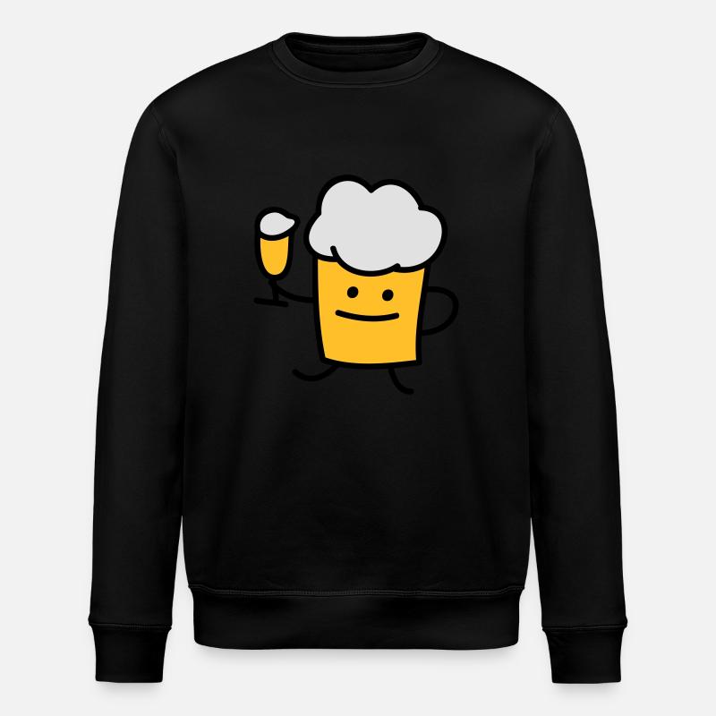 Bier mit Bier - Stanley/Stella Unisex Bio-Sweatshirt ROLLER - Schwarz