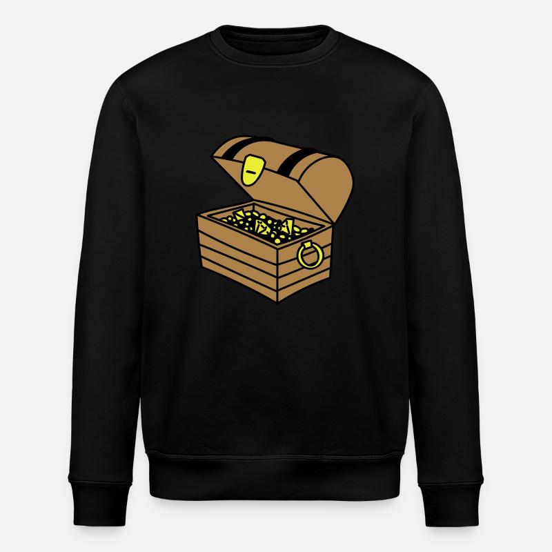 Schatzkiste - Stanley/Stella Unisex Bio-Sweatshirt ROLLER - Schwarz