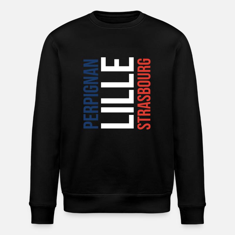Lille Strasbourg Perpignan () - Sweat bio ROLLER Stanley/Stella Unisexe - noir