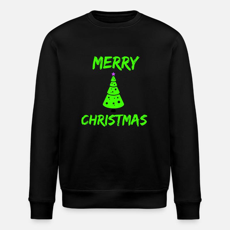 merry christmas - Stanley/Stella Unisex Bio-Sweatshirt ROLLER - Schwarz