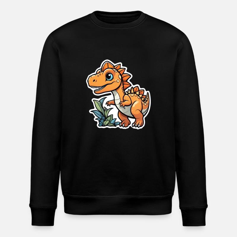 dinosaure dessin animé - Sweat bio ROLLER Stanley/Stella Unisexe - noir