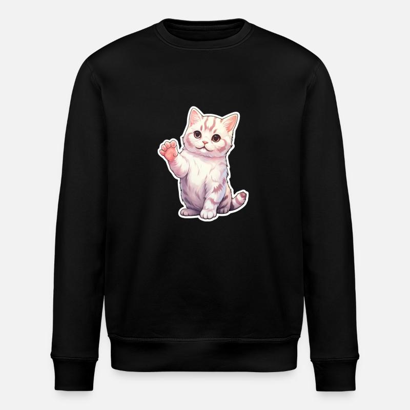 Kätzchen - Stanley/Stella Unisex Bio-Sweatshirt ROLLER - Schwarz