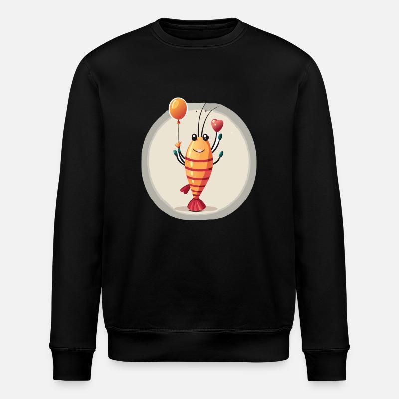 crevette - Sweat bio ROLLER Stanley/Stella Unisexe - noir