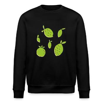 citron orange citron vert - Sweat bio ROLLER Stanley/Stella Unisexe - noir - Devant - Nik (191cm)