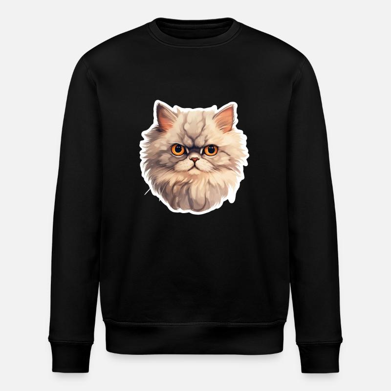 Perserkatzenkopf - Stanley/Stella Unisex Bio-Sweatshirt ROLLER - Schwarz