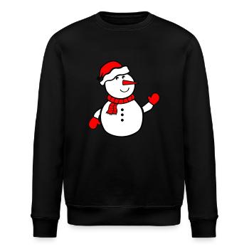 bonhomme de neige - Sweat bio ROLLER Stanley/Stella Unisexe - noir - Devant - Nik (191cm)