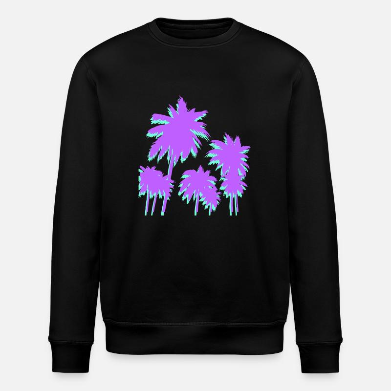 palmen - Stanley/Stella Unisex Bio-Sweatshirt ROLLER - Schwarz