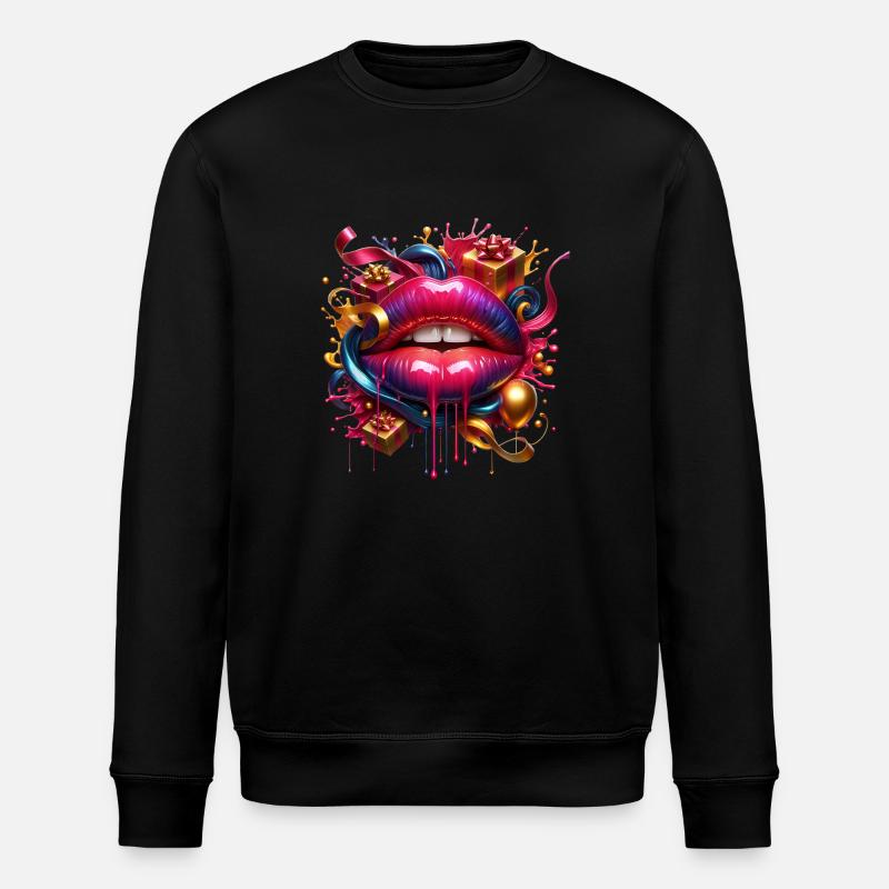 bouche cadeaux - Sweat bio ROLLER Stanley/Stella Unisexe - noir