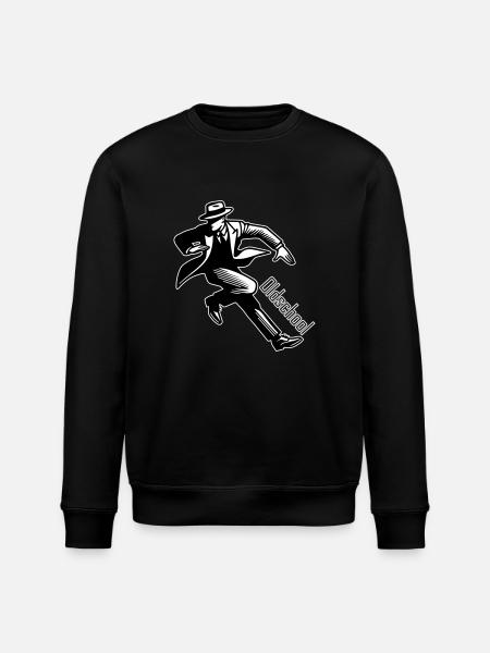 1930s Gentleman - Oldschool Design - Stanley/Stella ROLLER Unisex Organic Sweatshirt - black