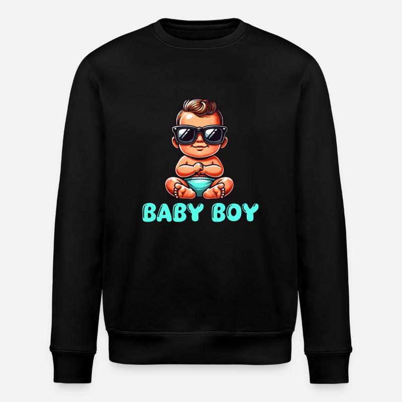 baby boy - Stanley/Stella Unisex Bio-Sweatshirt ROLLER - Schwarz
