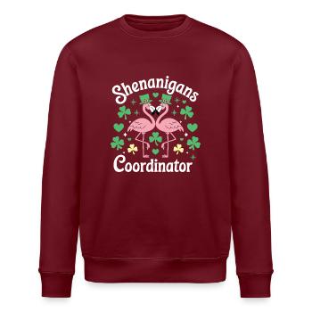 Shenanigans Coordinator - Stanley/Stella ROLLER Unisex Organic Sweatshirt - burgundy - Front - Nik (191cm)