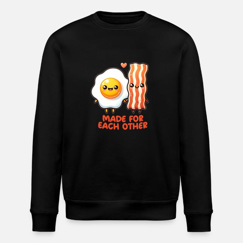 Oeuf et bacon - Sweat bio ROLLER Stanley/Stella Unisexe - noir