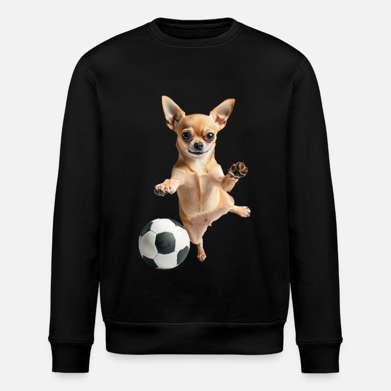 Chihuahua - Stanley/Stella Unisex Bio-Sweatshirt ROLLER - Schwarz
