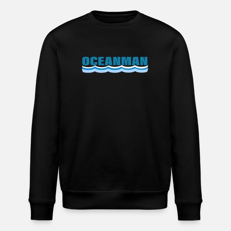 OCEANMAN - Stanley/Stella ROLLER Unisex Organic Sweatshirt - black