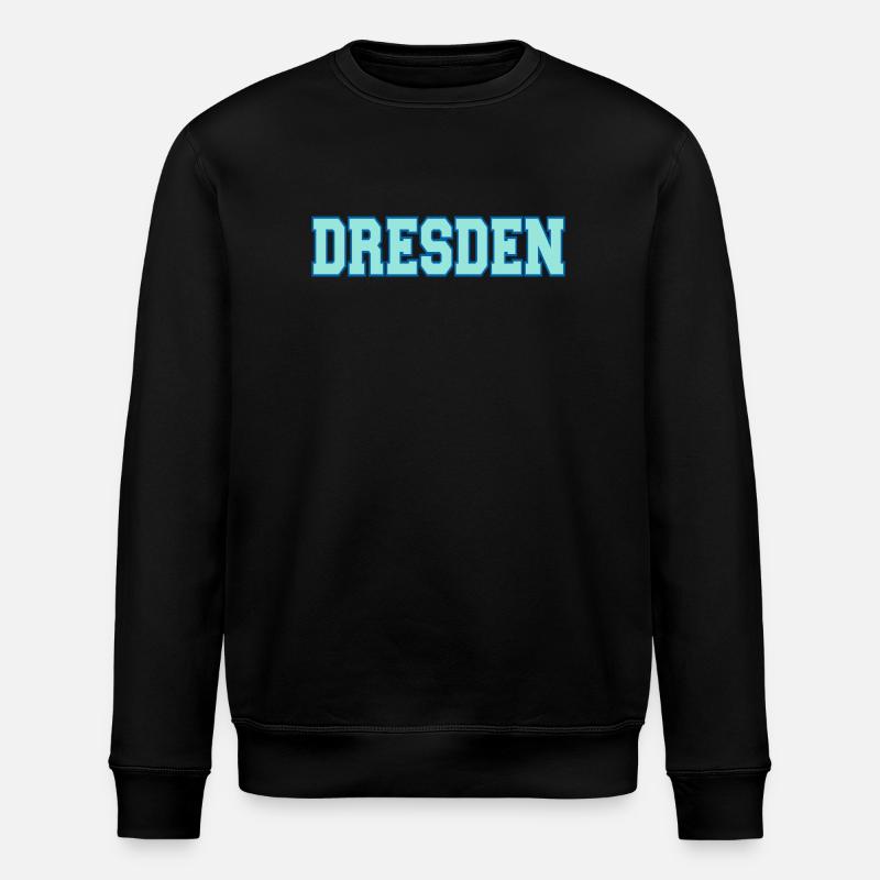 Dresden Blockschrift Outfitdesign - Stanley/Stella Unisex Bio-Sweatshirt ROLLER - Schwarz