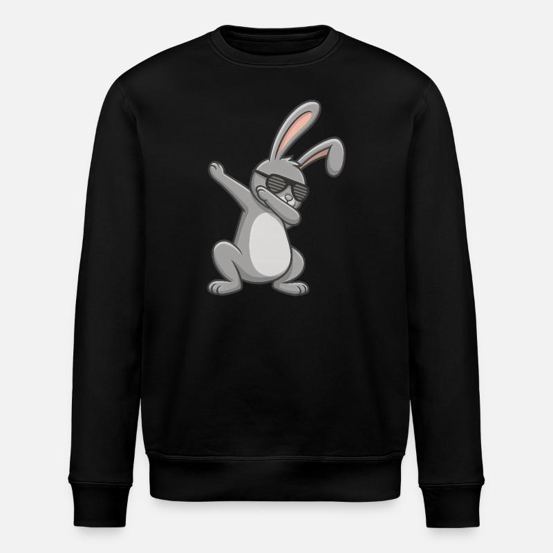 Easter Bunny Dab Easter - Stanley/Stella ROLLER Unisex Organic Sweatshirt - black