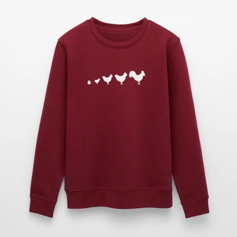 Evolution Bauer Huhn Hahn lustig Stanley/Stella Unisex Bio-Sweatshirt ROLLER