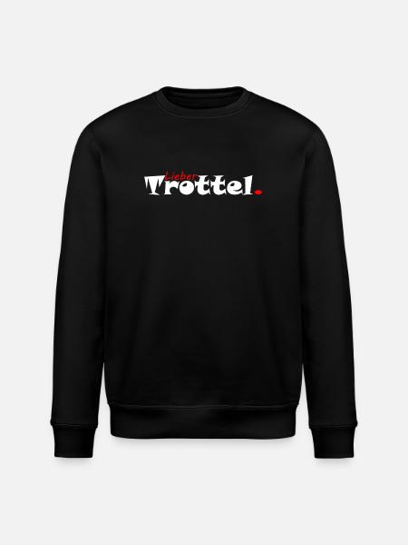 Dear Idiot Clumsy - Stanley/Stella ROLLER Unisex Organic Sweatshirt - black
